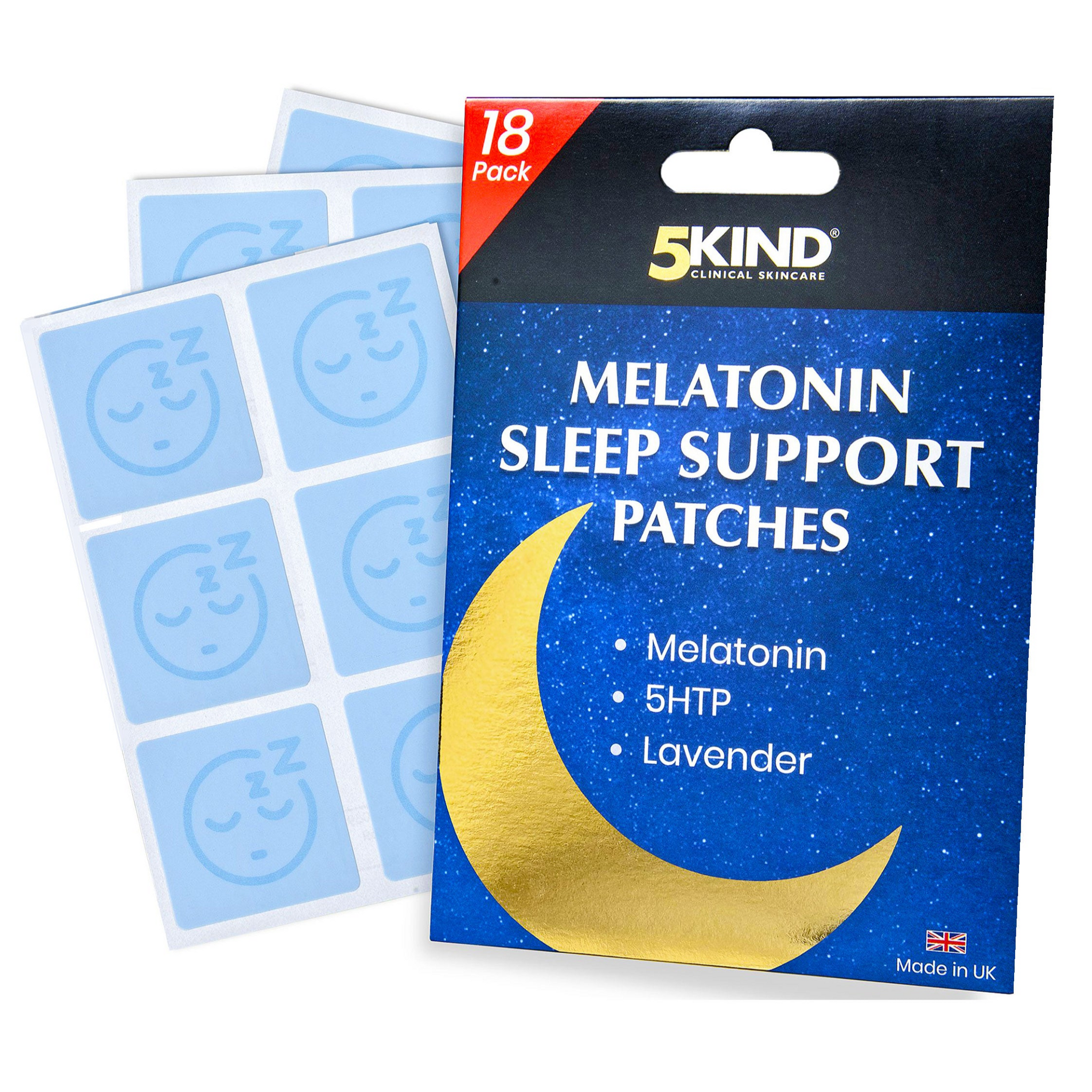 5Kind Melatonin Schlafpflaster für Erwachsene - 18er Pack